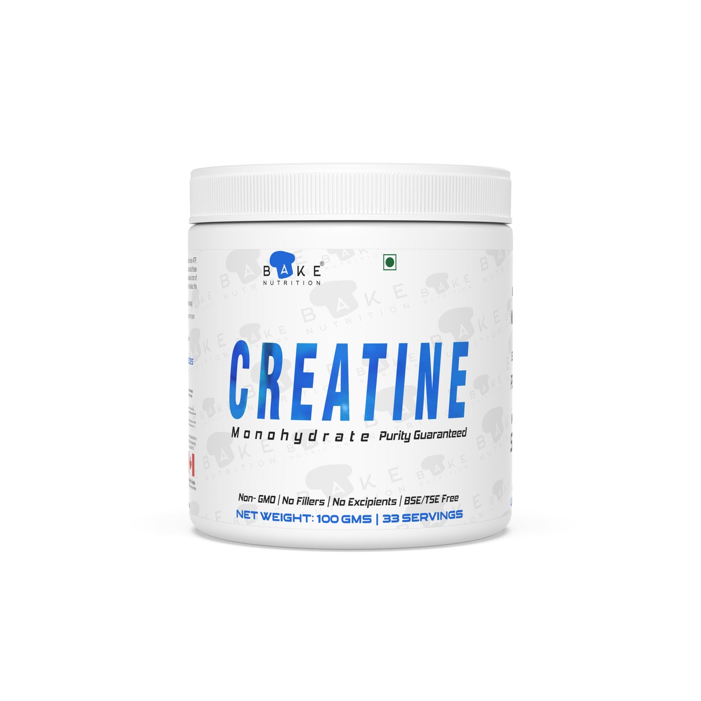 BAKE NUTRITION CREATINE MONOHYDRATE | UNFLAVOURED | ULTRA PURE MICRONIZED | PURITY GUARANTEED