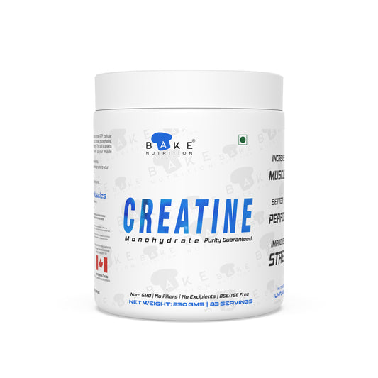 BAKE NUTRITION CREATINE MONOHYDRATE | UNFLAVOURED | ULTRA PURE MICRONIZED | PURITY GUARANTEED