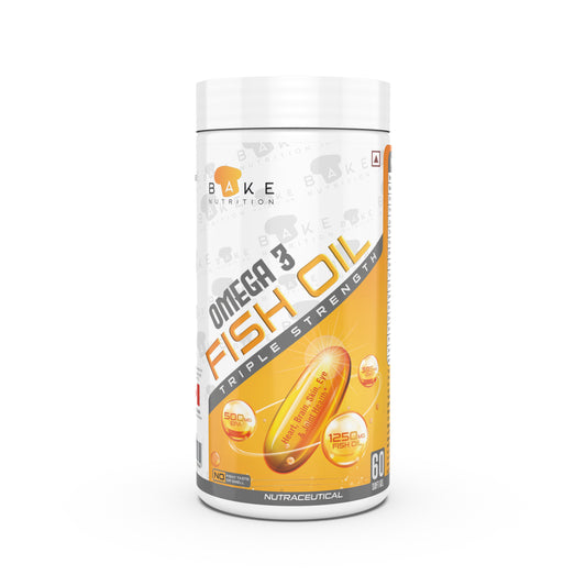 Bake Nutrition FIsh Oil Omega 3 Triple Strength 60 Servings