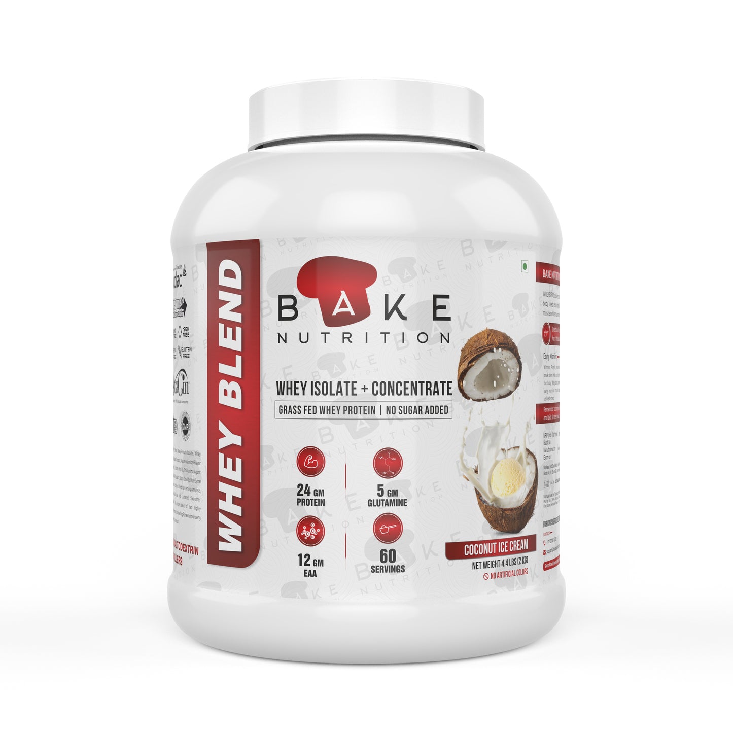 Bake Nutrition Whey Blend Grass Fed Protein